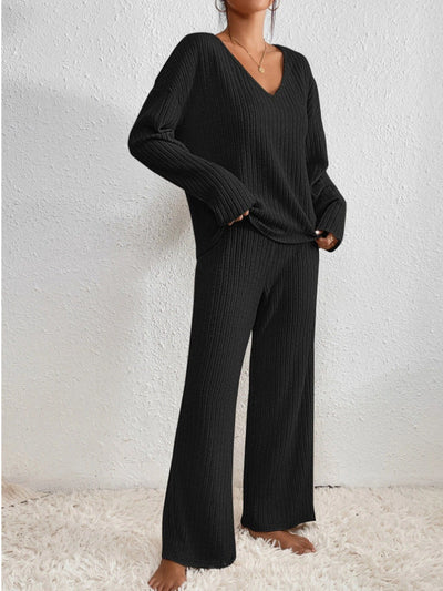 Ribbed Two-Piece Lounge Set