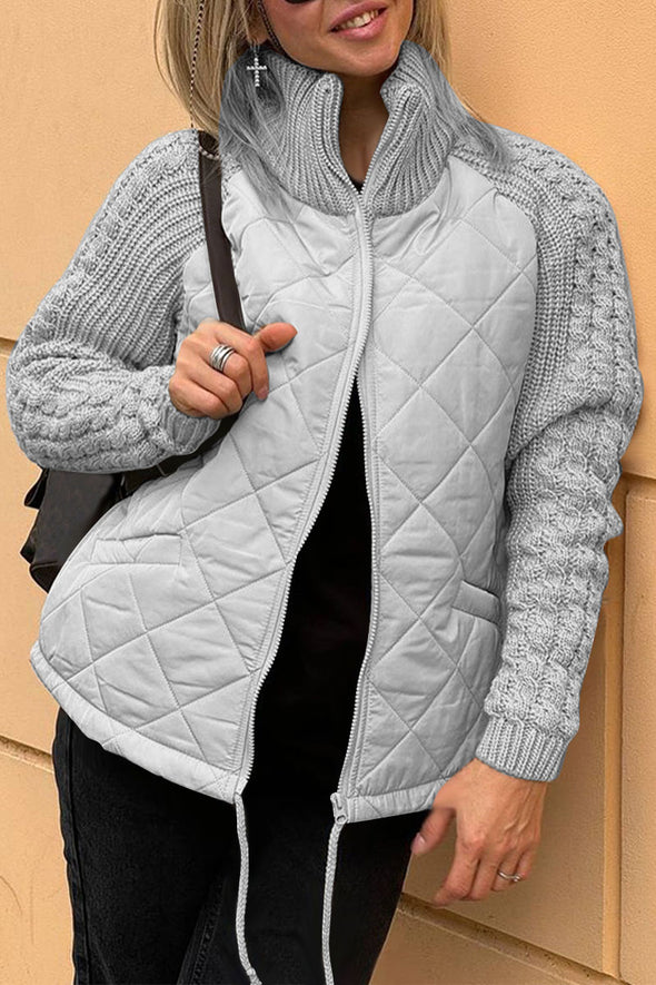 Lena Quilted Knit Jacket