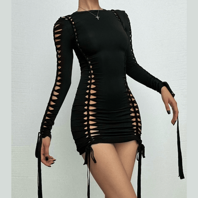 Raven Cut Out Mini Dress