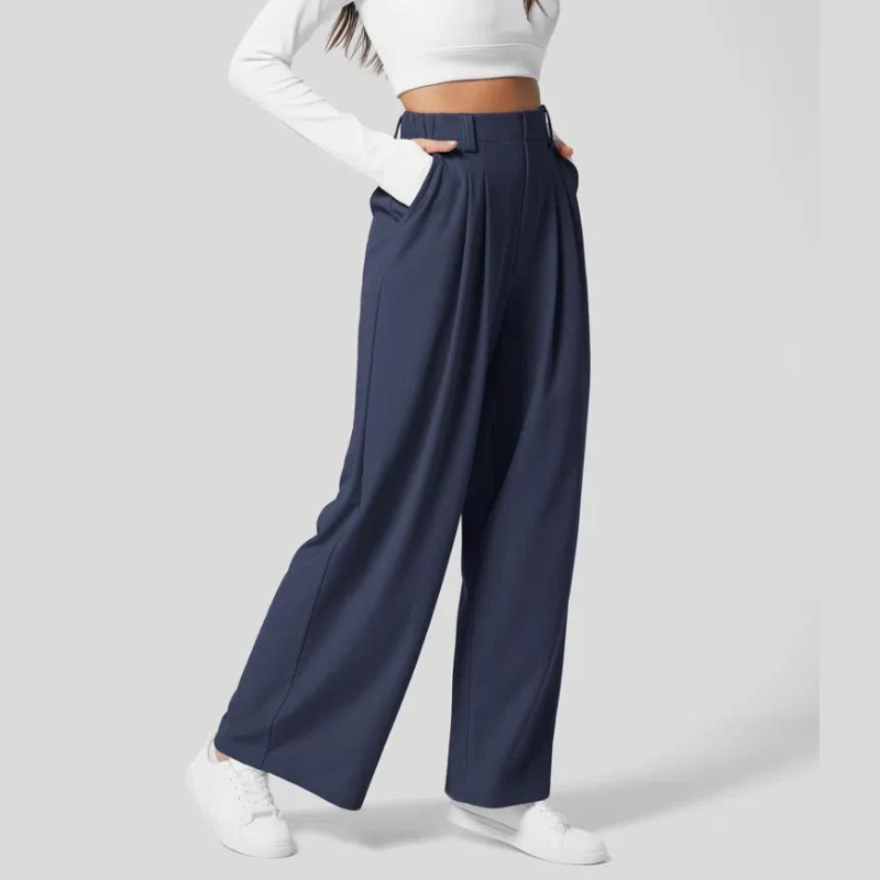 Elysian Stretch High-Waisted Trousers