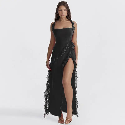 The Isabella Ruffle Maxi Dress