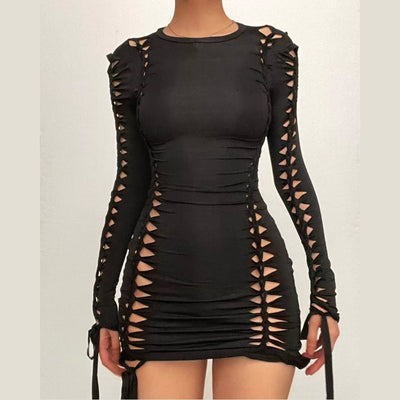 Raven Cut Out Mini Dress