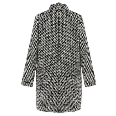 Houndstooth Long Coat