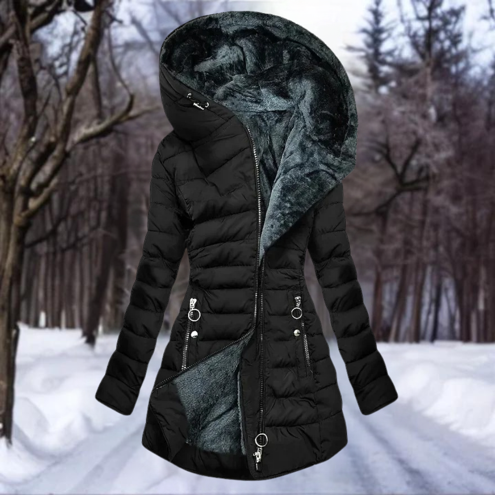 Alpine Bliss Hooded Coat