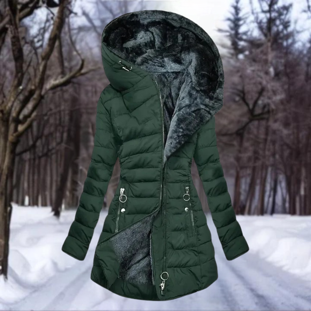 Alpine Bliss Hooded Coat