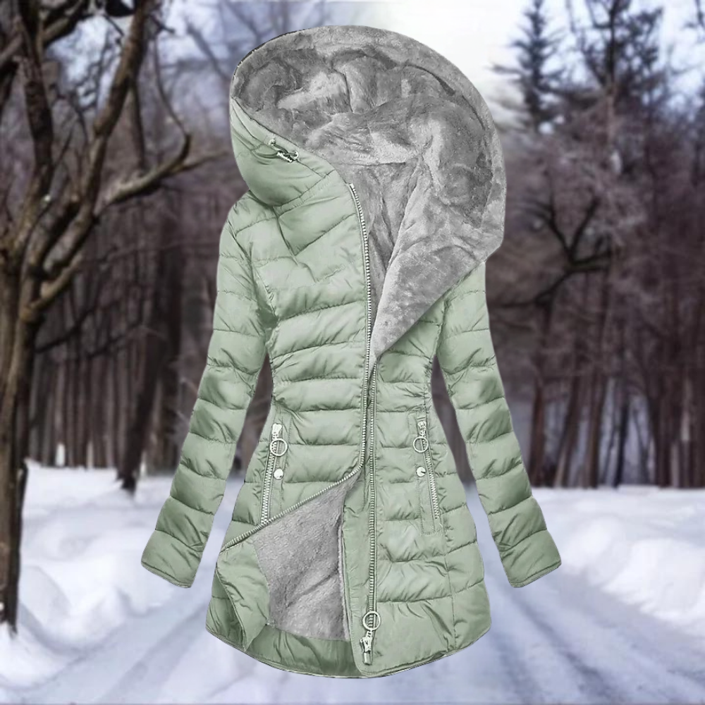 Alpine Bliss Hooded Coat