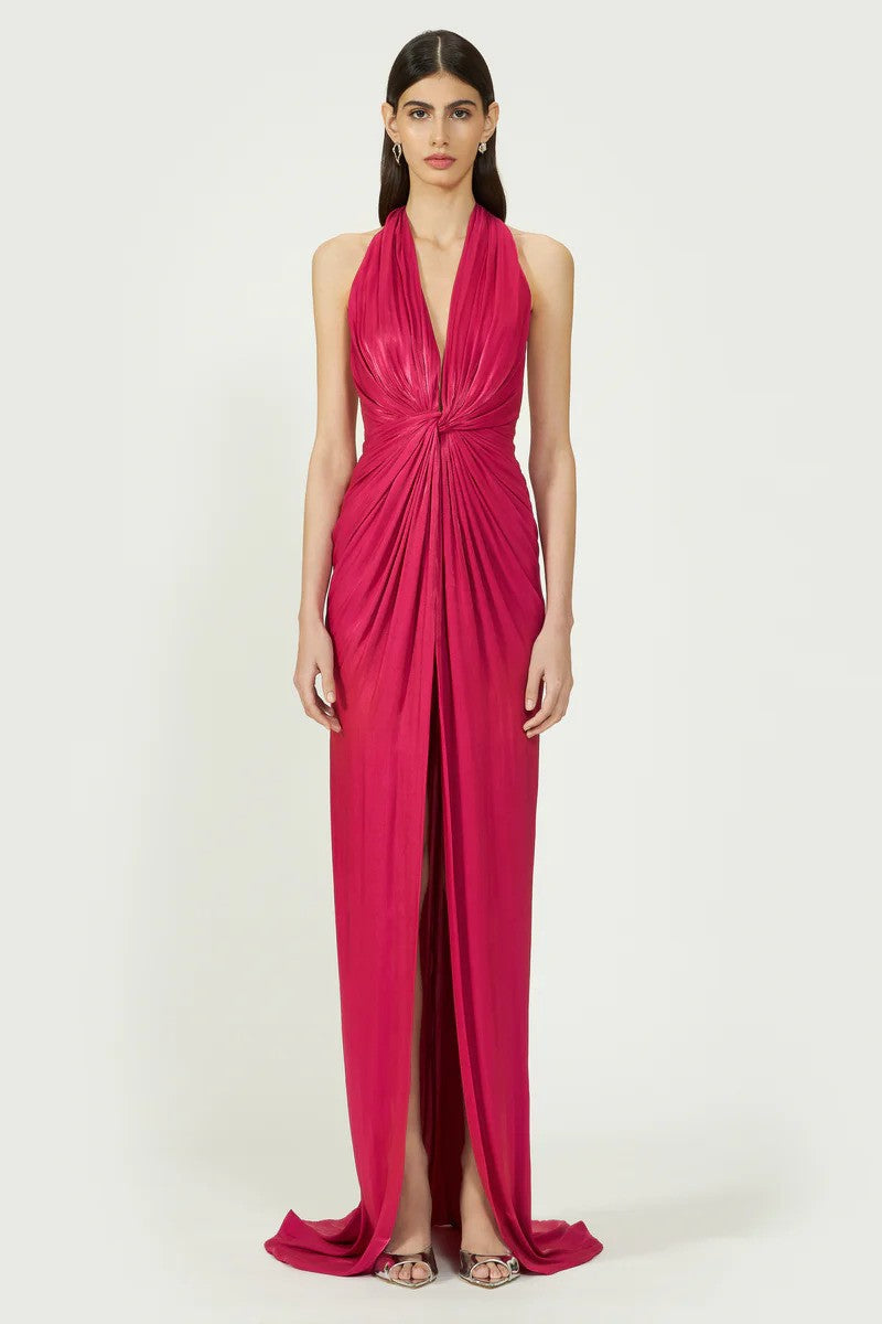 Chic Halterneck Maxi Dress