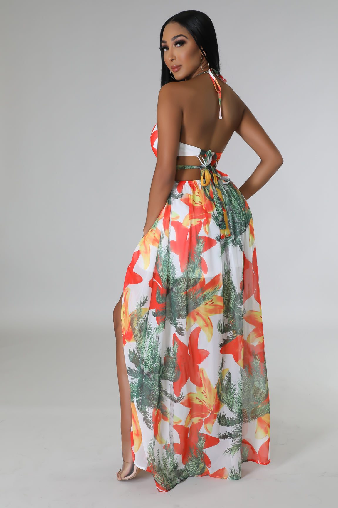 Tropical Sunset Maxi Dress