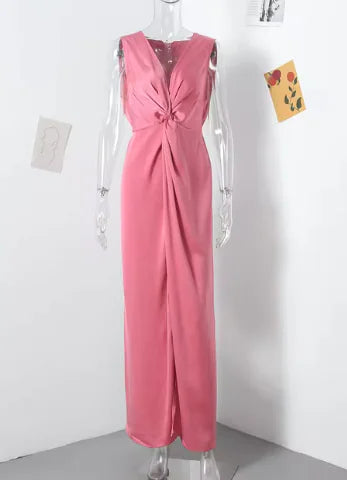 Chic Halterneck Maxi Dress