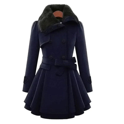 Brielle Fur-Lined Trench Coat