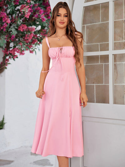 Isabella Milkmaid Midi Dress