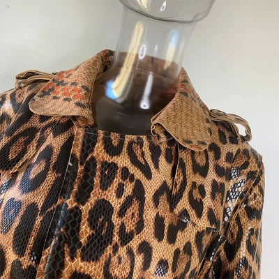 Luxe Leopard Trench Coat