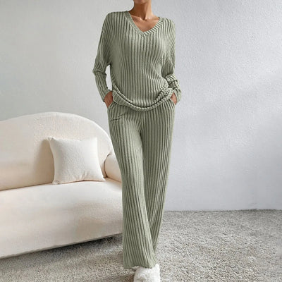 Ribbed Two-Piece Lounge Set