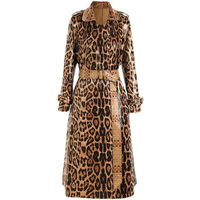 Luxe Leopard Trench Coat