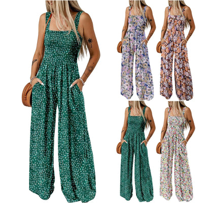 Floral Garden Wide-Leg Romper