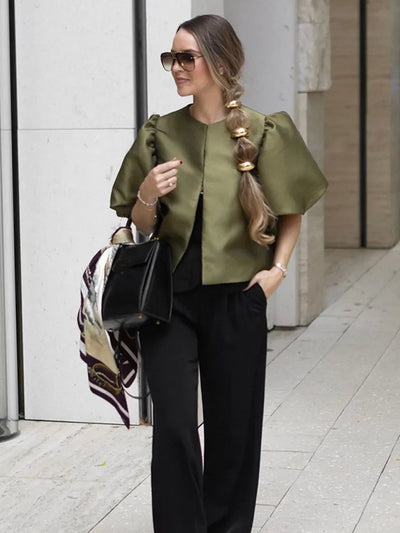 Celeste Statement Puff Sleeve Blouse