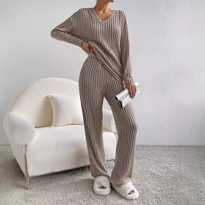 Ribbed Two-Piece Lounge Set