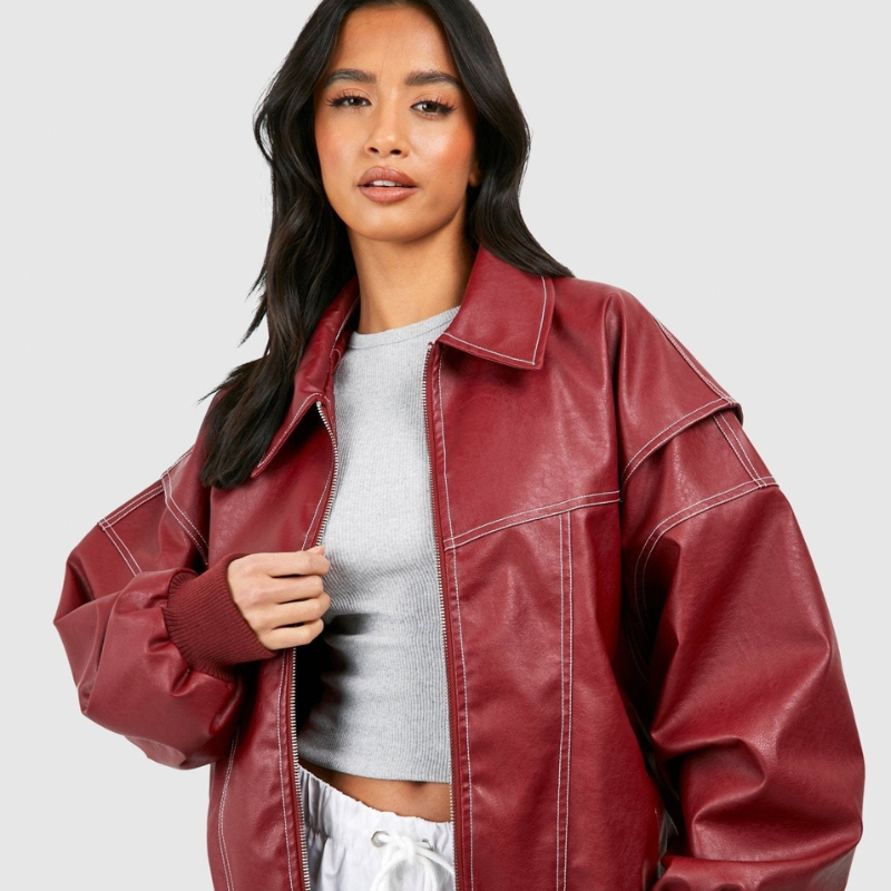 Urban PU Leather Bomber Jacket