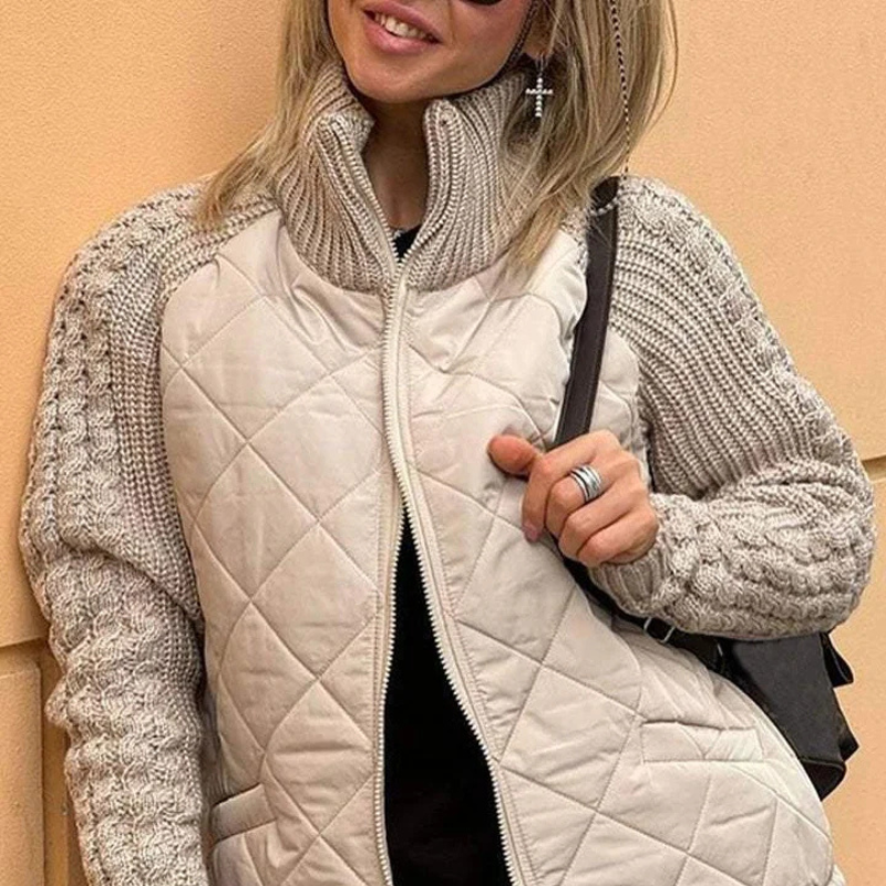 Lena Quilted Knit Jacket