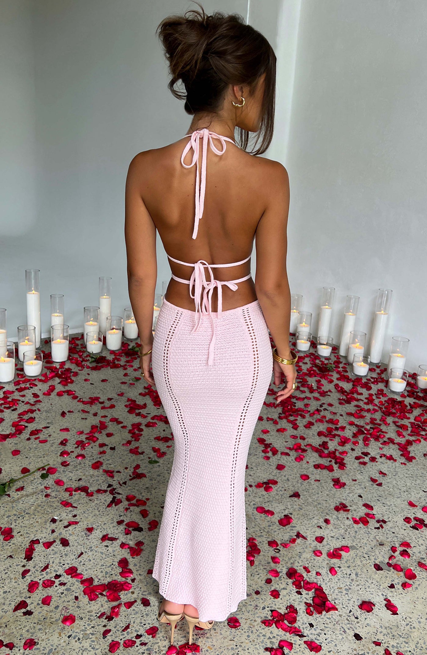 Aria Cutout Maxi Dress with Halter Neckline