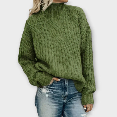 Pepper High Neck Knitted Jumper