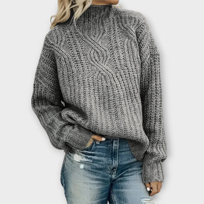 Pepper High Neck Knitted Jumper