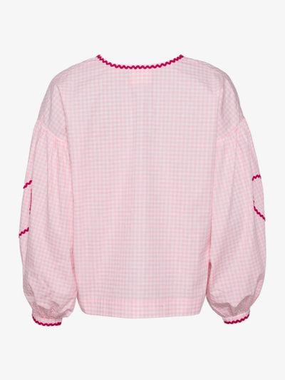 Organic Cotton Top - Pink Checks