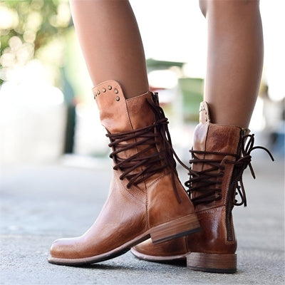 Lancaster Vintage Lace-Up Boots