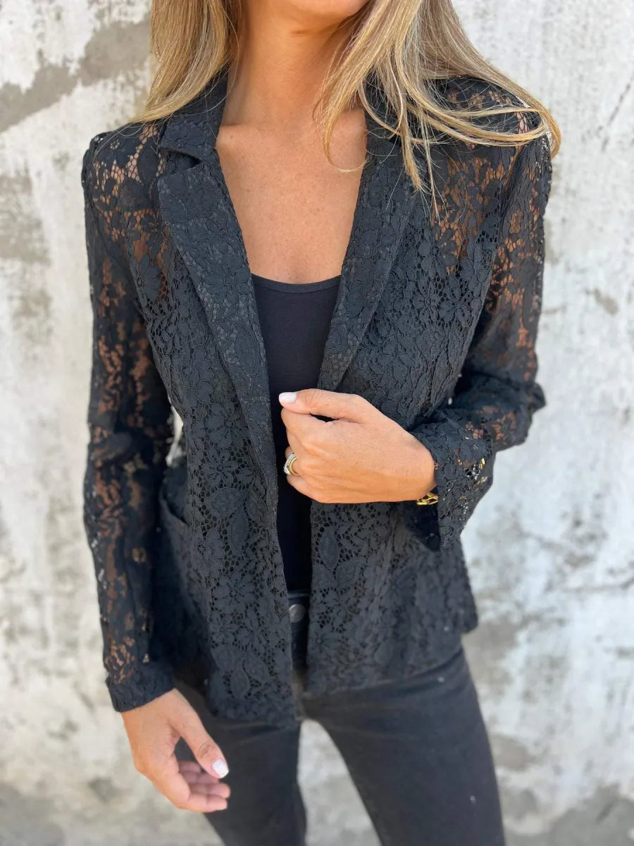 Izzy Elegant Lace Blazer