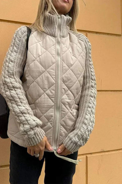 Lena Quilted Knit Jacket