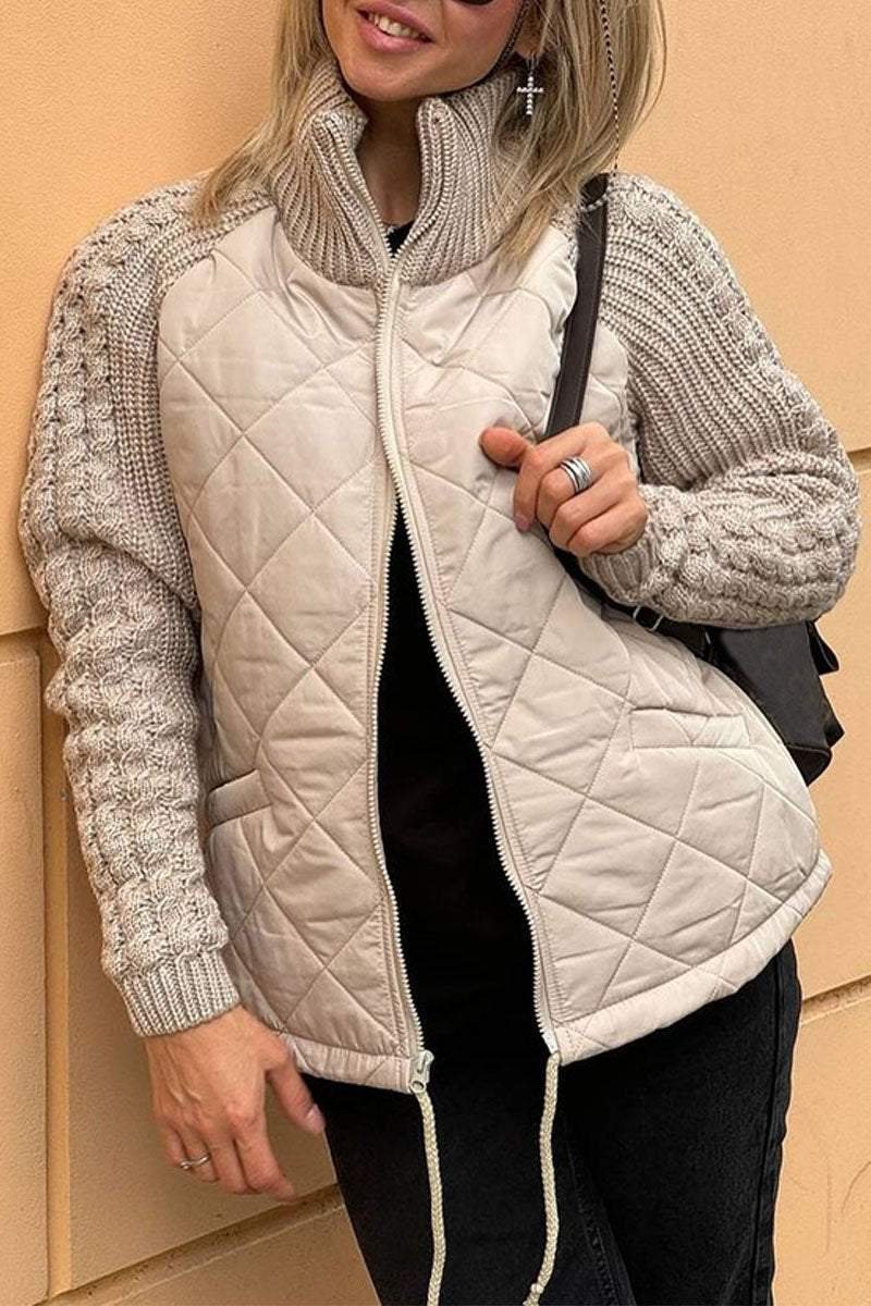 Lena Quilted Knit Jacket