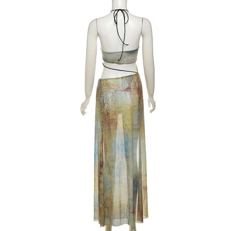 Ethereal Wrap Maxi Dress