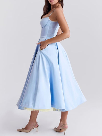 Misses Tulle Midi Dress