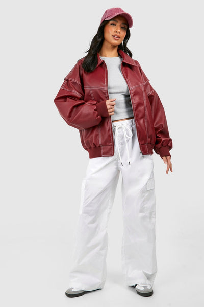 Urban PU Leather Bomber Jacket